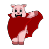 Pig Halloween Bat