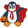 Penguin Halloween Pumpkin Cloak
