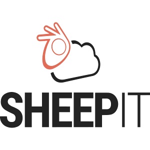 sheepit logo, black text