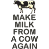 Refaire du lait d’une vache