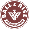 Ball & Rise Red Logo