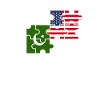 Pakistan États-Unis Drapeau Américain Pakistanais