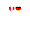 Pérou Allemagne Heartbeat Flag Péruvien
