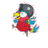 Parrot, Pirate, Bird, Talking, Animal