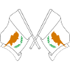 Two flags Cyprus