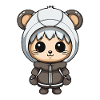 Mouse Winter Comic Cute
