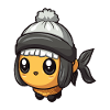 Fish Winter Comic Cute
