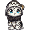 Schneeleopard Winter leopard Comic Niedlich