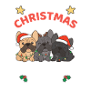 Fransk Bulldog Jul Pyjamas Hunder