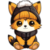 Fox Winter Comic Cute