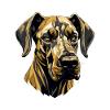 Great Dane Dog Head