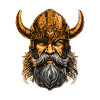 Wikinger Kopf Krieger Odin Valhalla
