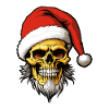 Santa Claus Skull Christmas