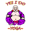 Humorous Yoga Illustration