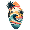 surf plage palmier soleil vacances