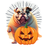Bulldog Halloween Dog English Bulldog