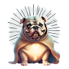 Bulldog Halloween Chien Chiens