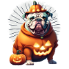 Bulldog Halloween Chien Chiens