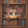 Fabelwesen im Buchregal