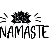 Yoga / Namaste / Lotusblume