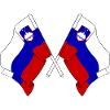 Two flags Slovenia
