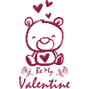 Be my Valentine Heart Teddy