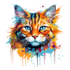 Ginger Cat, Langhaarkatze