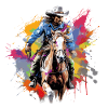 Cowboy Horse Western