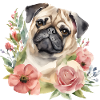 Flower pug