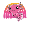Axolotl mignon Axolotl drôle