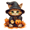 Halloween Cat Cartoon