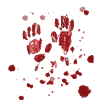 Blut,,Hände,blutspritzer,halloween