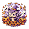 Hedgehog Halloween Ghosts