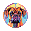 Bullmastiff Hunderasse Aquarell Illustration