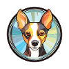 Ratterrier-Hunderasse Aquarell-Illustration