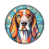 Treeing Walker Coonhound Hunderasse Aquarell