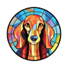 Saluki-Hunderasse Bunte Aquarell-Illustration