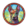 Xoloitzcuintli hunderace akvarel illustration