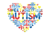 Different Autism Awareness Heart