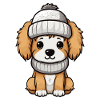 Chien Hiver Bande Dessinée Mignon