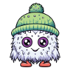 Bacilles d’hiver froids comique mignon