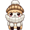 Alpaca Winter Llama Comic Cute
