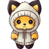 Fuchs Winter Comic Niedlich
