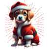 Merry Christmas Dog Dogs