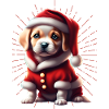 Bulldog Merry Christmas Dog Dogs