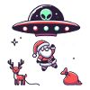 Santa Alien Abduction