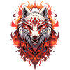White Fire Wolf
