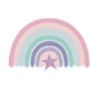 Rainbow and star