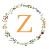 Z Monogramm, Blumenkranz-Wildblumen