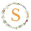 S Monogramm, Blumenkranz-Wildblumen
